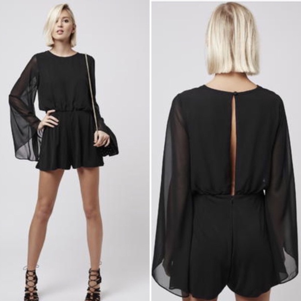 TopShop Sheer Slv Romper